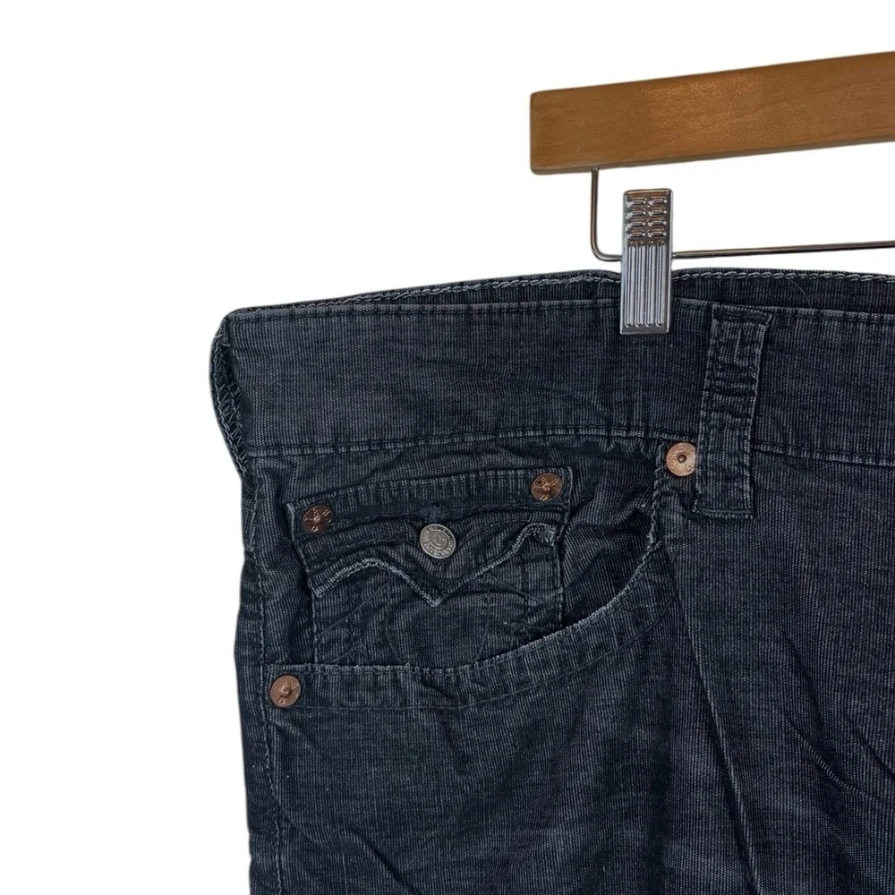 MJ100 Men’s True Religion Designer RICKY Thin Corduroy Pants 42x34